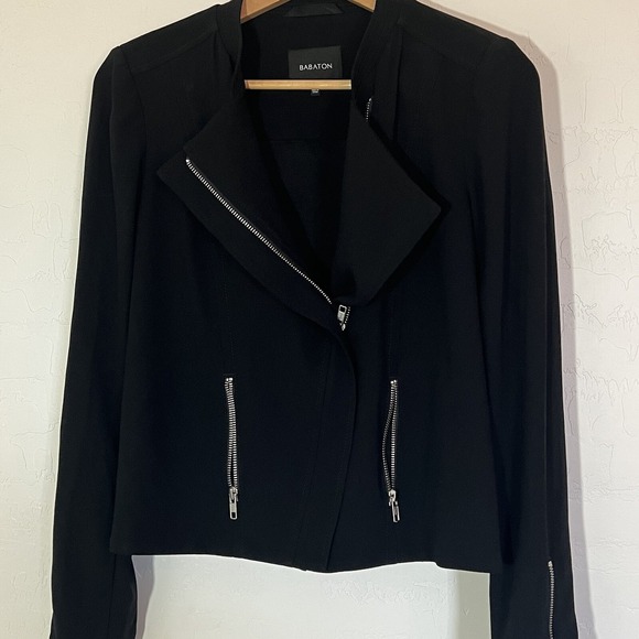 Aritzia Jackets & Blazers - Aritzia Babaton Blazer Moto Jacket Woman's Dominic Size 6 Black